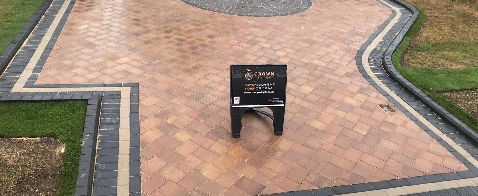 New block paving driveway